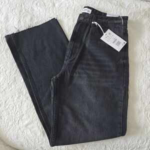 Pull&Bear Women's Black High Rise Jeans